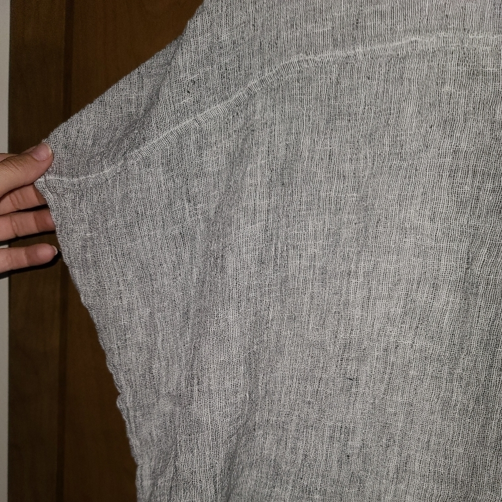Tahari linen Oversized short sleeved top size xs - Picture 5 of 8